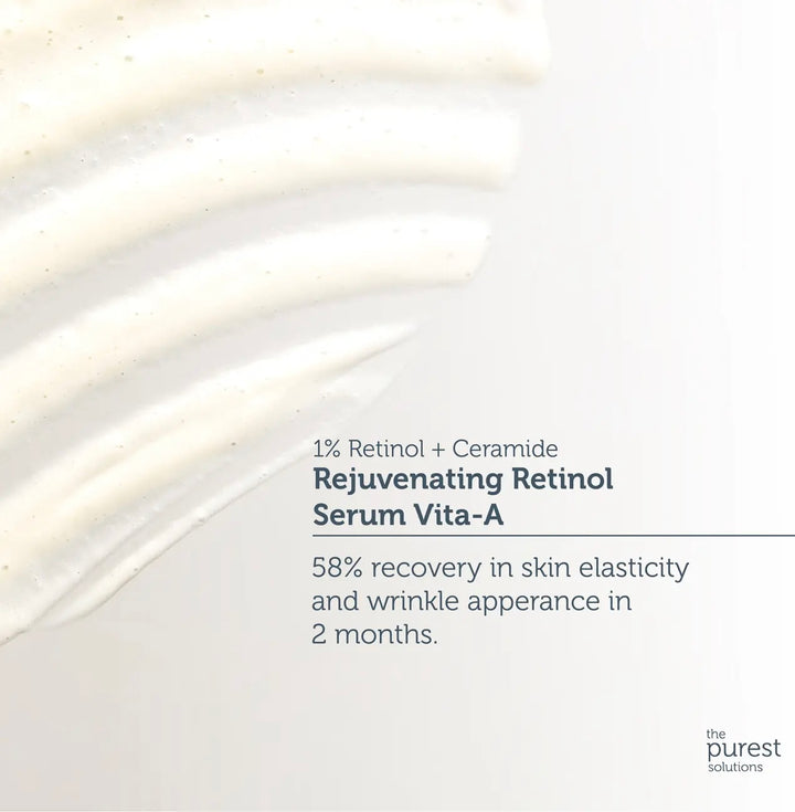 The Purest Solutions Retinol 1% + Ceramide Rejuvenating Serum - 30ml | ذا بيورست سيروم ريتنول 1% مع سيراميد - 30 مل
