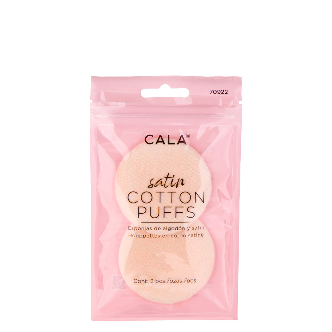 CALA Satin Cotton Puffs - 2pcs | كالا اسفنجة قطنية - قطعتان