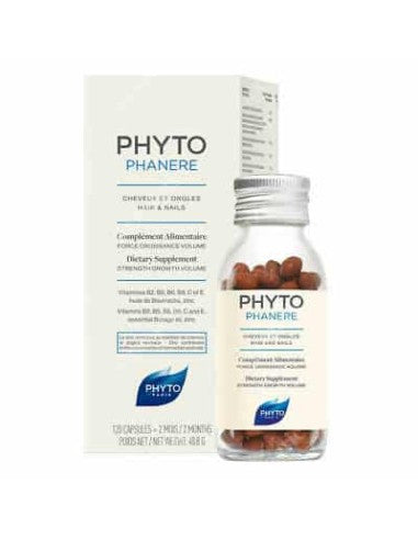 PHYTO Phanere Cheveux Et Ongles Hair And Nails - 120Capsules | فيتو مكمل غذائي لتقوية الشعر و الأظافر - 120 كبسولة