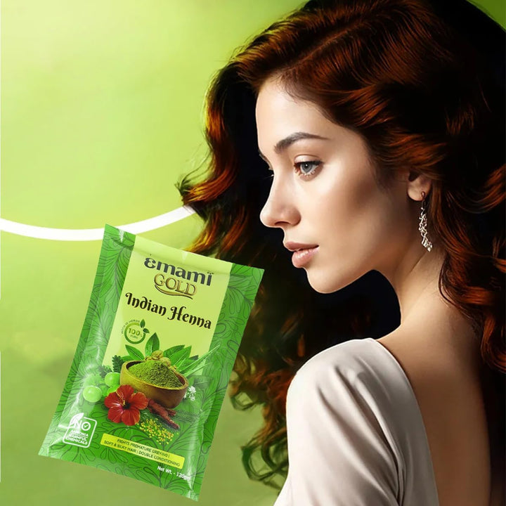 Kesh King Emami Gold Indian Henna - 120g | كيش كينج حناء للشعر - 120 غرام
