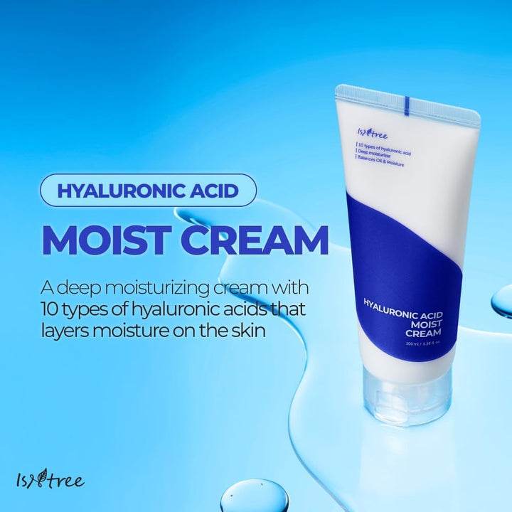 ISNTREE Hyaluronic Acid Moist Cream - 100 ml | إيسنتري  كريم هيالورونيك اسيد مرطب للوجه - 100 مل
