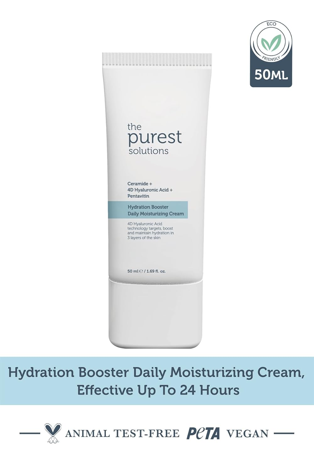 The Purest Solutions Hydration Booster Daily Moisturizing Cream - 50ml | ذا بيورست كريم ترطيب يومي - 50 مل