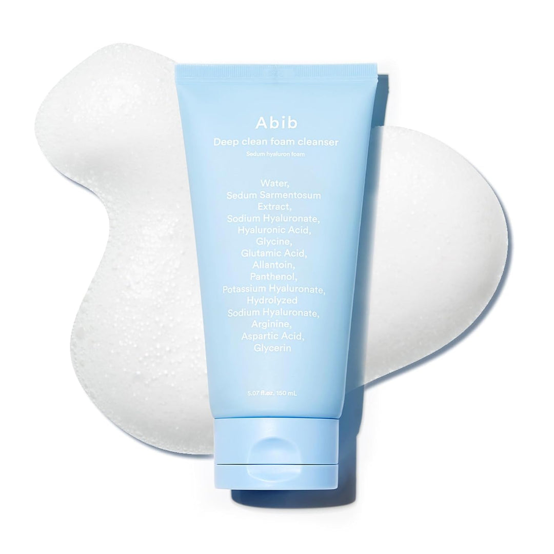 Abib Deep Clean Foam Cleanser Sedum Hyaluron Foam - 150ml| ابيب منظف رغوي للبشرة -150 مل