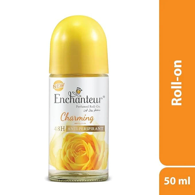 Enchanteur Charming Perfumed Roll-on Deo 48 H - 50ml| انشانتر مزيل تعرق رول معطر  يدوم 48 ساعة