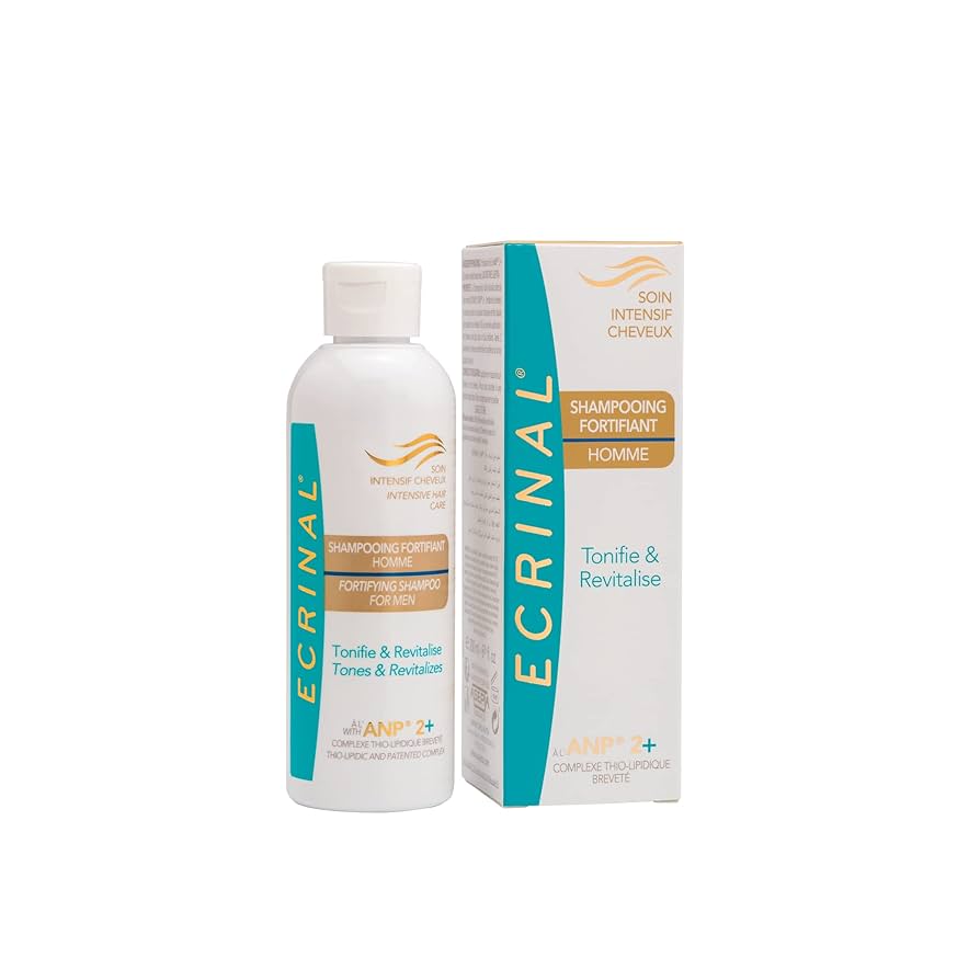ECRINAL Fortifying Shampoo For Men - 200ml | اكرينال شامبو مقوي لشعر الرجال - 200 مل