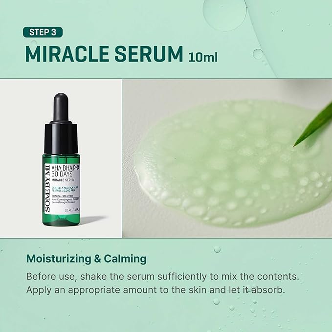 SOME BY MI AHA BHA PHA 30Days Miracle AC SOS Kit | سوم باي مي مجموعة للعناية بالبشرة 30 يوم - 4 قطع