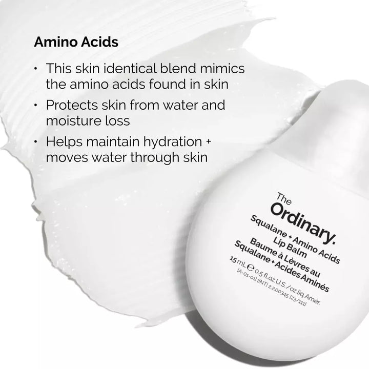 The Ordinary Squalane + Amino Acids Lip Balm - 15ml | ذا اورديناري مرطب شفاه - 15 مل