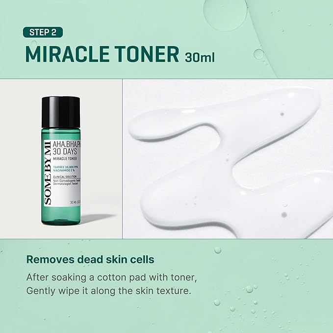 SOME BY MI AHA BHA PHA 30Days Miracle AC SOS Kit | سوم باي مي مجموعة للعناية بالبشرة 30 يوم - 4 قطع