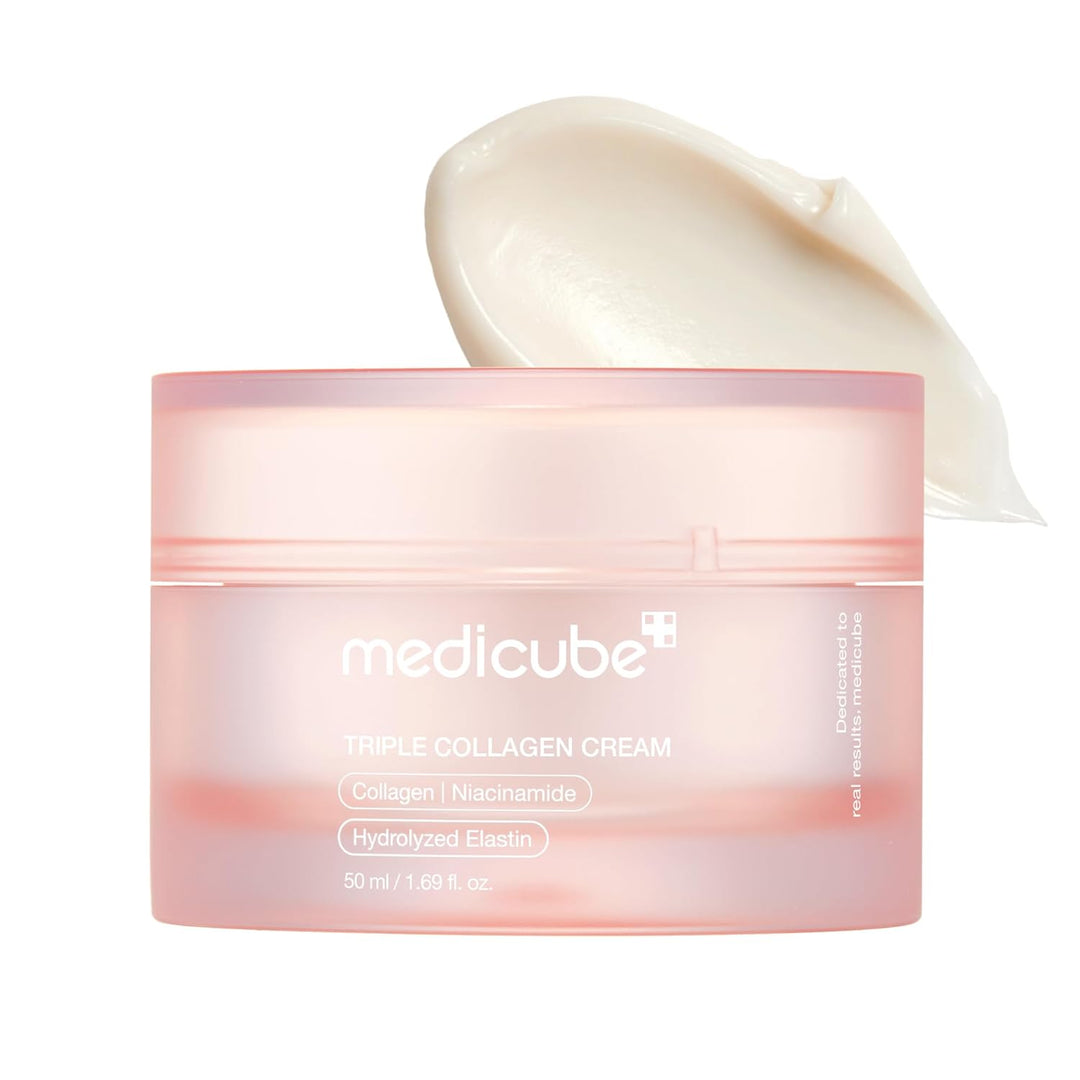 Medicube Triple Collagen Cream Niacinamide Hydrolyzed Elastin - 50ml| -50 ميديكيوب كريم الكولاجين الثلاثي مع النياسيناميد والإيلاستين
