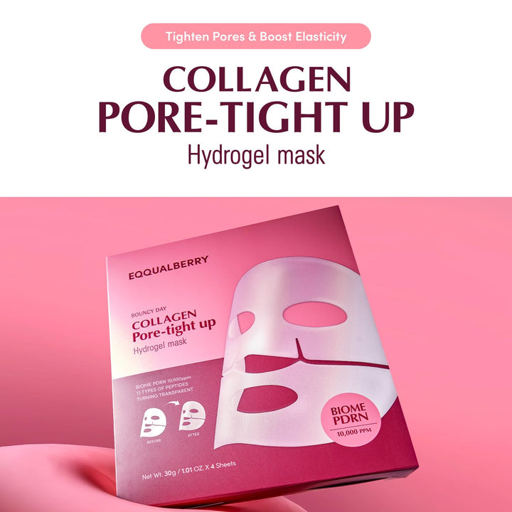 EQQUALBERRY Collagen Pore -Tight Up Hydrogel Mask - 30g |  ايكوال بيري ماسك الكولاجين - 30 غرام