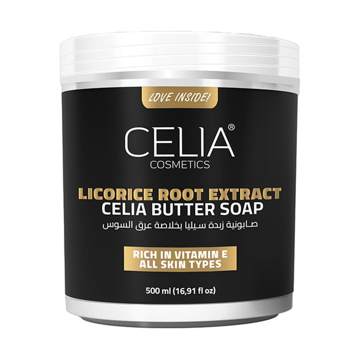 CELIA Licorice Root Extract Celia Butter Soap - 500ml | سيليا صابونية زبدة الجسم بخلاصة عرق السوس - 500 مل