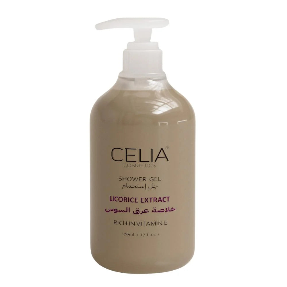 CELIA Shower Gel Licorice Extract - 500ml | سيليا جل استحمام بمستخلص عرق السوس - 500 مل
