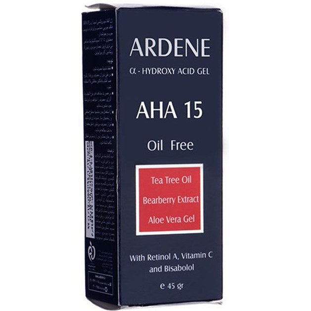 Ardene A- Hydroxy Acid Gel Aha 15 Oil Free - 45g | اردن جل أحماض الهيدروكسي أ خالي من الزيوت - 45 غرام