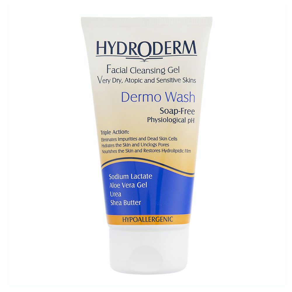 Hydr derm Face wash gel dry skin - 150ml | هيدروديرم غسول جل للبشرة ال ...