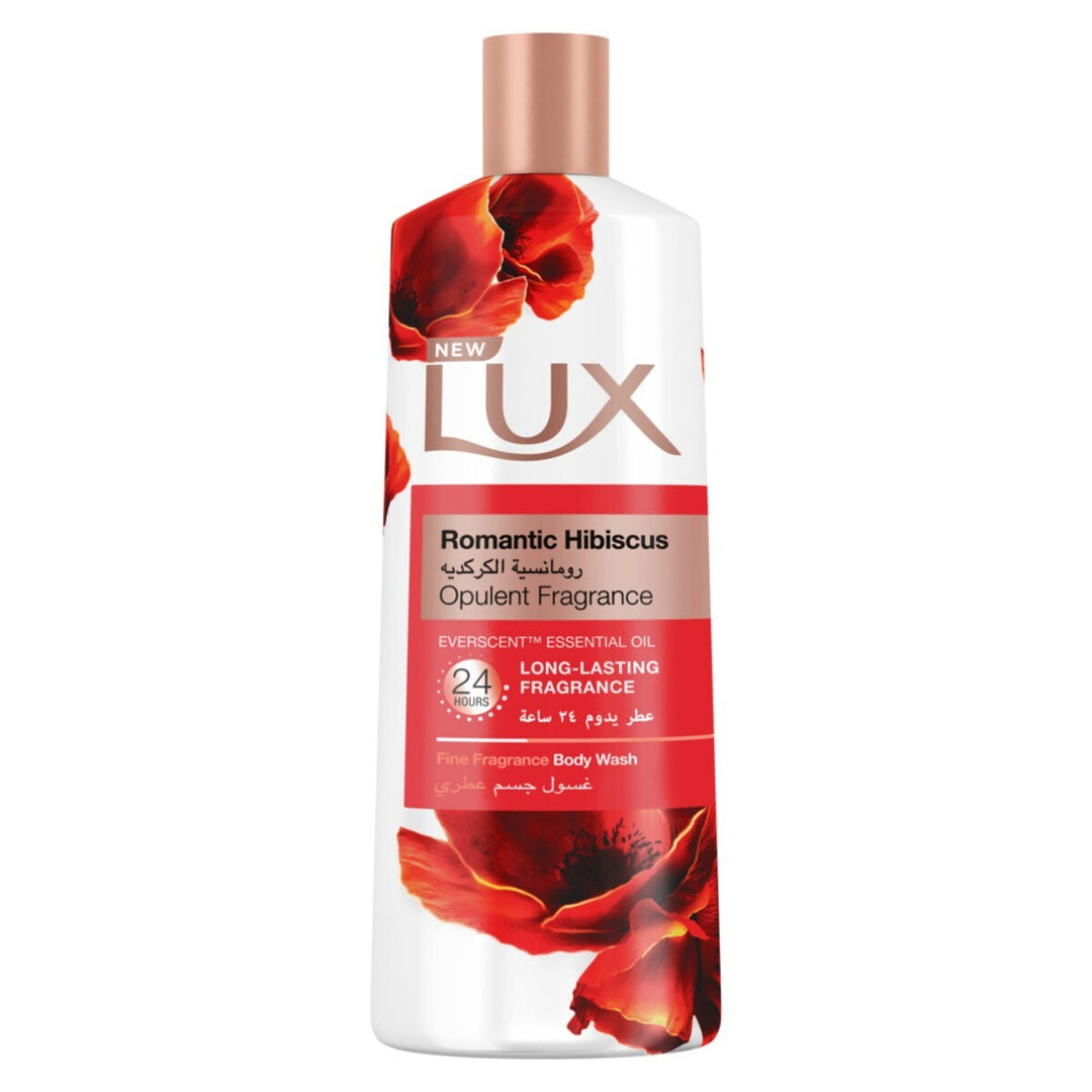 LUX Romantic Hibiscus Body Wash - 500ml | لوكس جل الاستحمام بالكركديه - 500 مل