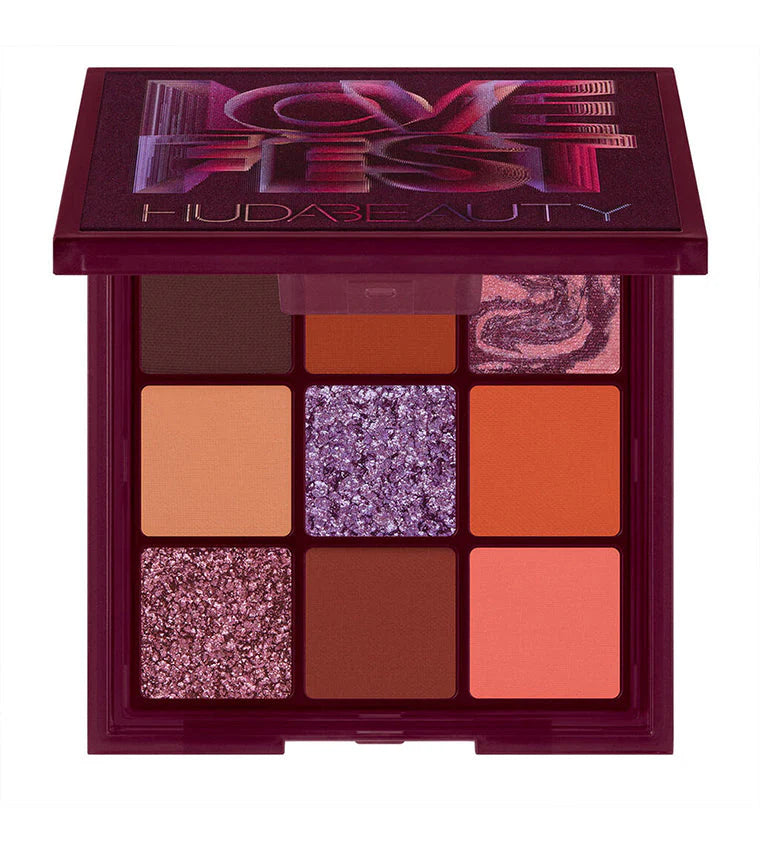 Huda Beauty Obsessions Eyeshadow Palette - Lovefest 7.02g| هدى بيوتي اي شادو باليت -7.02غرام