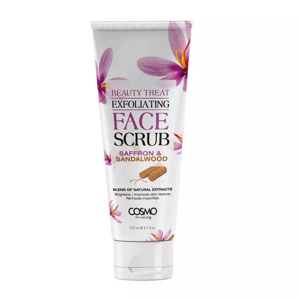 COSMO Face Scrub Saffron & Sandalwood - 170ml | كوزمو مقشر للوجه بالزعفران و خشب الصندل - 170 مل