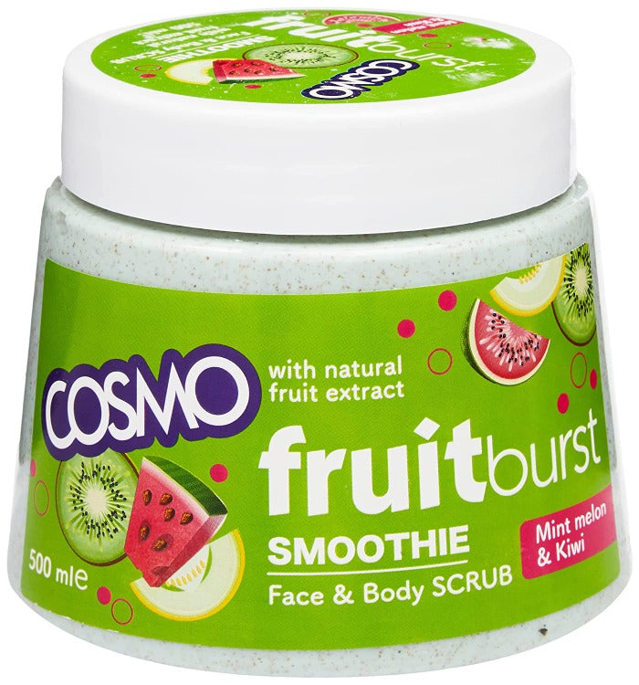 COSMO Smoothie Face & Body Scrub Mint Melon & Kiwi - 500ml | كوزمو مقشر للجسم بالبطيخ والكيوي - 500 مل