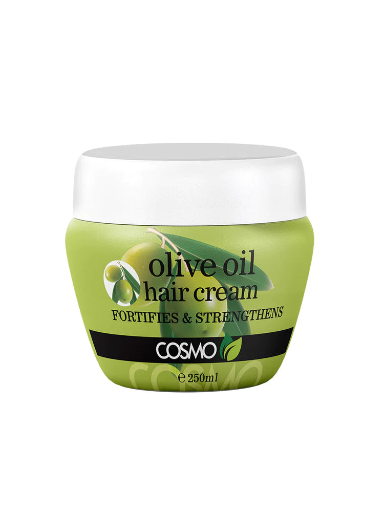 COSMO Olive Oil Fortifies & Strengthens Hair Cream - 250ml | كوزمو كريم بزيت الزيتون لتقوية الشعر - 250 مل