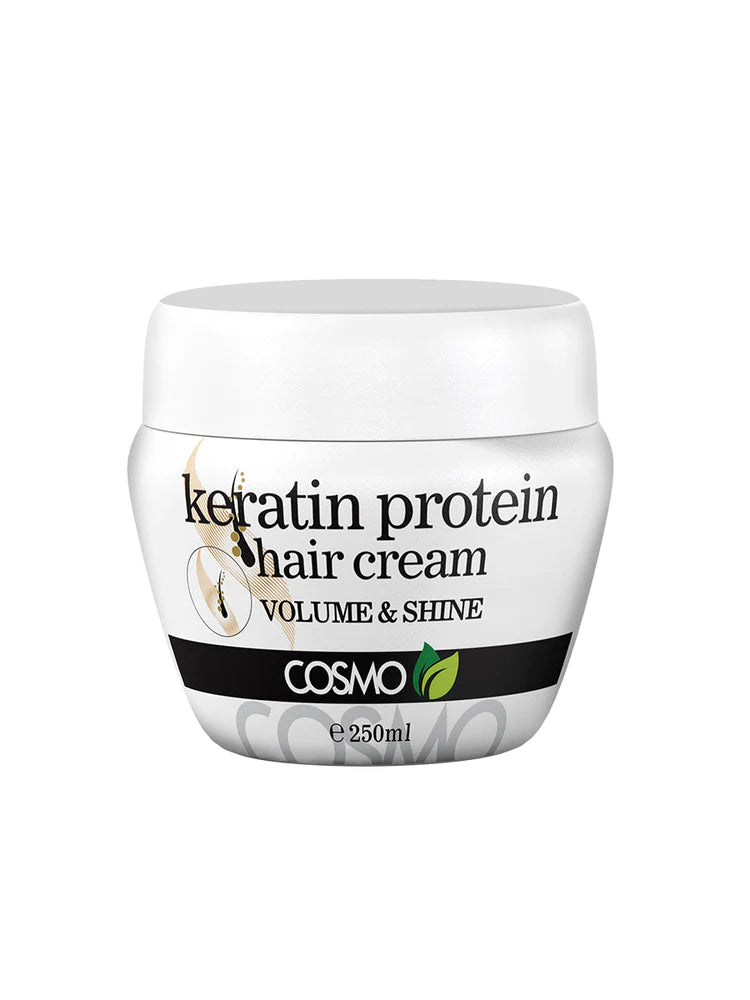 COSMO Keratin Protein Volume & Shine Hair Cream - 250ml | كوزمو كريم الشعر بالكيراتين للمعان والحجم - 250 مل