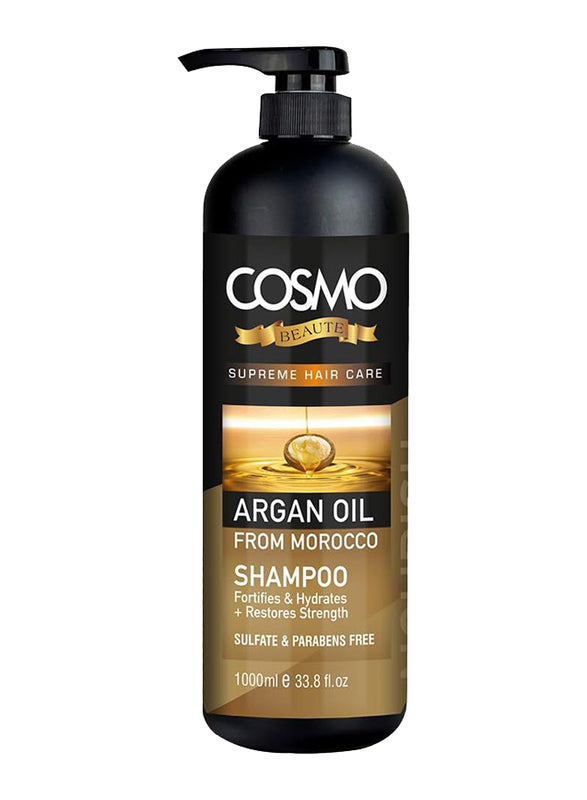 Cosmo Argan Oil Nourish Morocco Shampoo for Dry Hair - 1000ml | كوزمو شامبو غني بزيت الارغان للشعر الجاف - 1000 مل