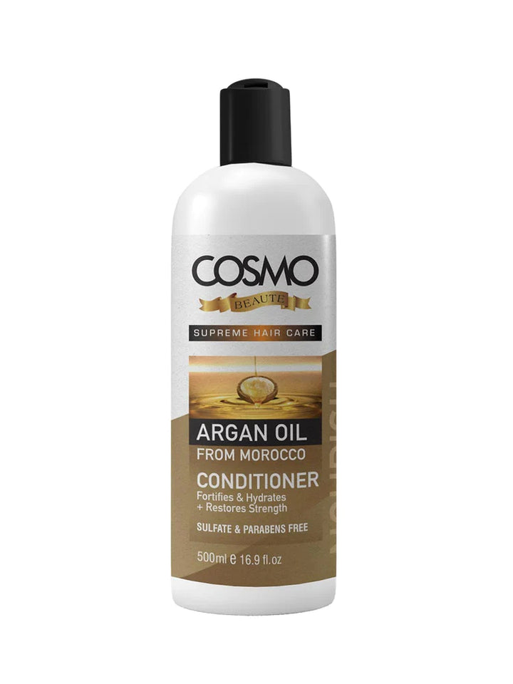 Argan Oil Nourish Morocco Conditioner for Dry Hair - 1000ml | كوزمو بلسم غني يزيت الارغان للشعر الجاف - 1000 مل