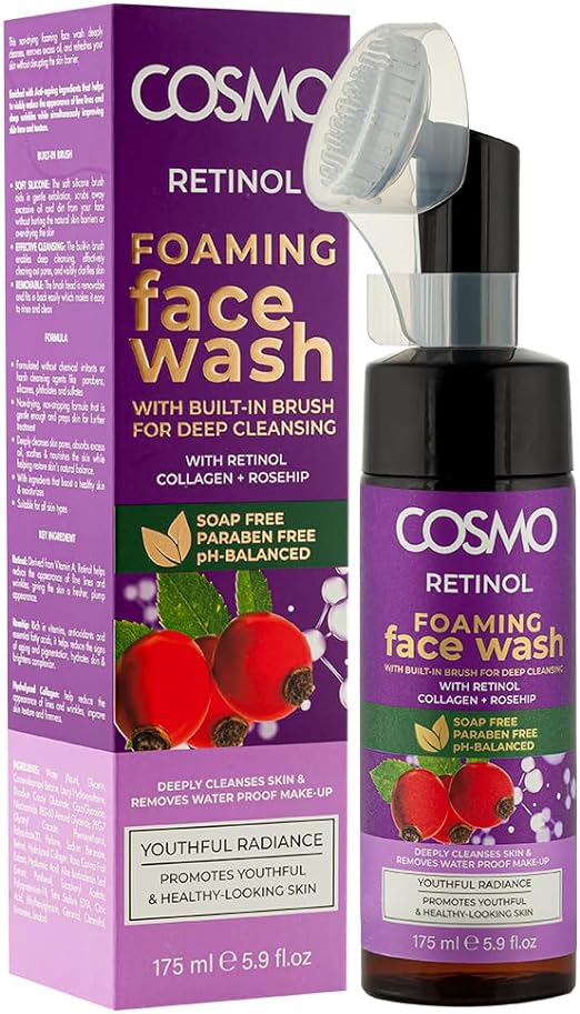 COSMO Retinol Foaming Face Wash - 175ml | كوزمو غسول رغوي للوجه بالريتنول - 175 مل