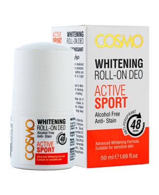 COSMO Active Sport Whitening Roll On Deo - 50ml | كوزمو مزيل تعرق رول اون - 50 مل