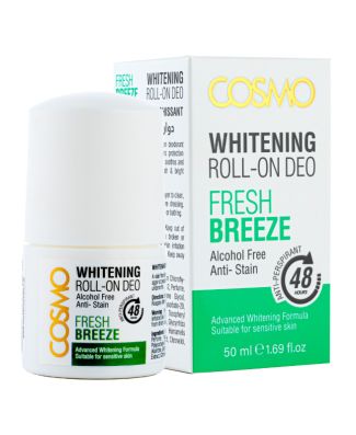 COSMO Fresh Breeze Whitening Roll On Deo - 50ml | كوزمو مزيل تعرق رول أون - 50 مل