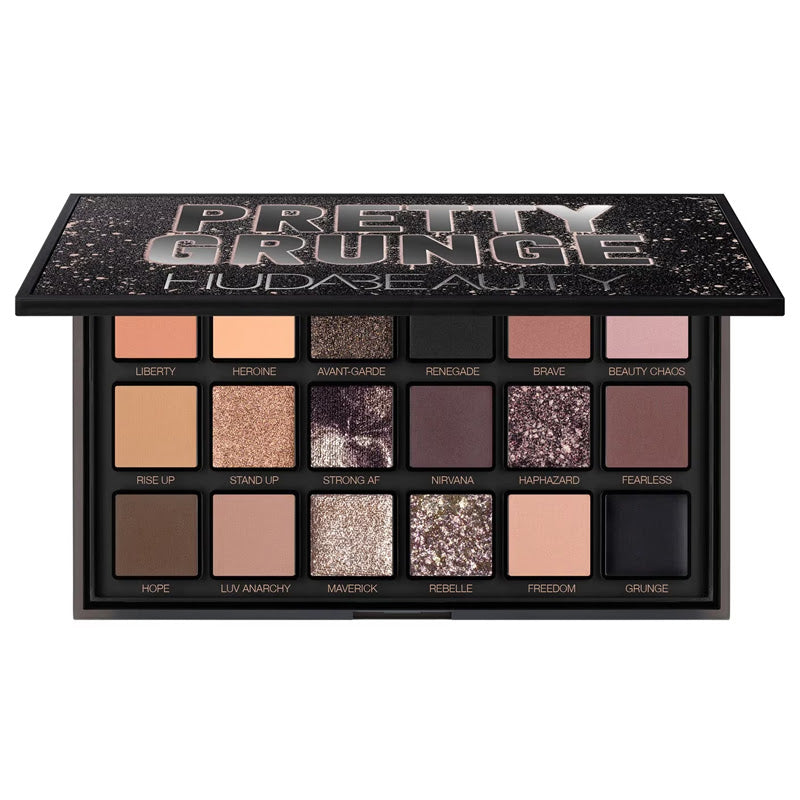 Huda Beauty Pretty Grunge Eyeshadow Palette - 16.8g | هدى بيوتي اي شادو باليت - 16.8 غرام