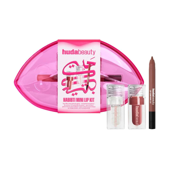 Huda Beauty Habibti Mini Lip Kit - 1.9ml | هدى بيوتي مجموعة مكياج للشفاه - 1.9 مل