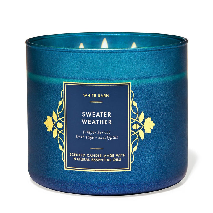 Bath & Body Works Scented Candle Made With Natural Essential Oils - 411g | باث اند بودي وركس شمعة معطرة مصنوعة من زيوت طبيعية - 411 غرام