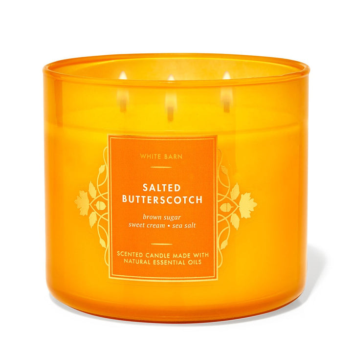 Bath & Body Works Scented Candle Made With Natural Essential Oils - 411g | باث اند بودي وركس شمعة معطرة مصنوعة من زيوت طبيعية - 411 غرام