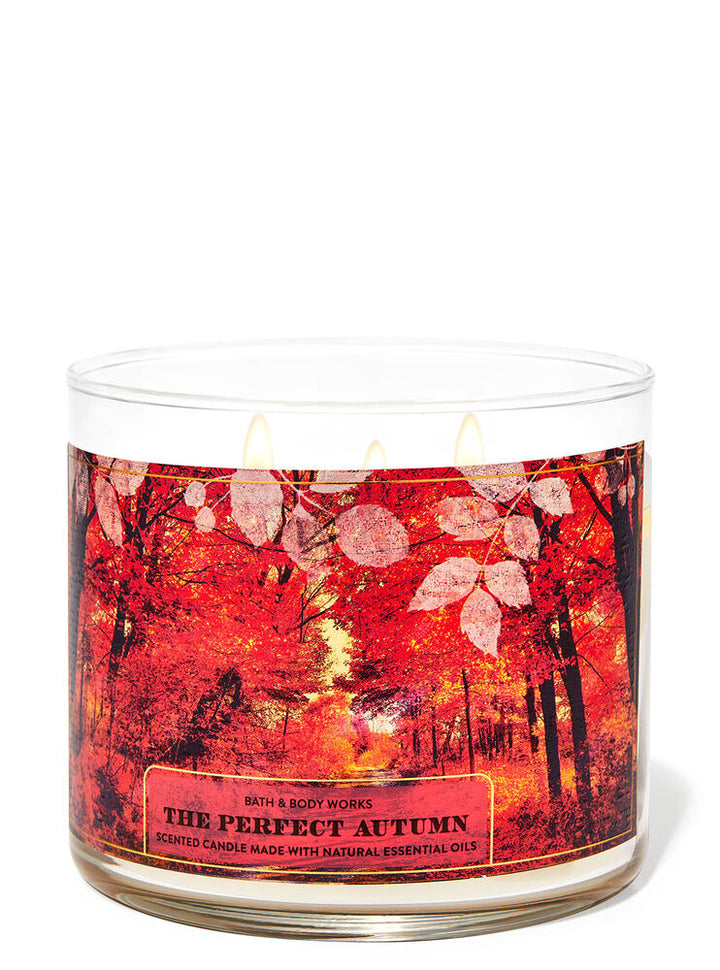 Bath & Body Works Scented Candle Made With Natural Essential Oils - 411g | باث اند بودي وركس شمعة معطرة مصنوعة من زيوت طبيعية - 411 غرام