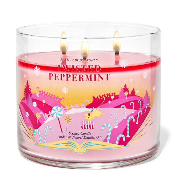 Bath & Body Works Scented Candle Made With Natural Essential Oils - 411g | باث اند بودي وركس شمعة معطرة مصنوعة من زيوت طبيعية - 411 غرام