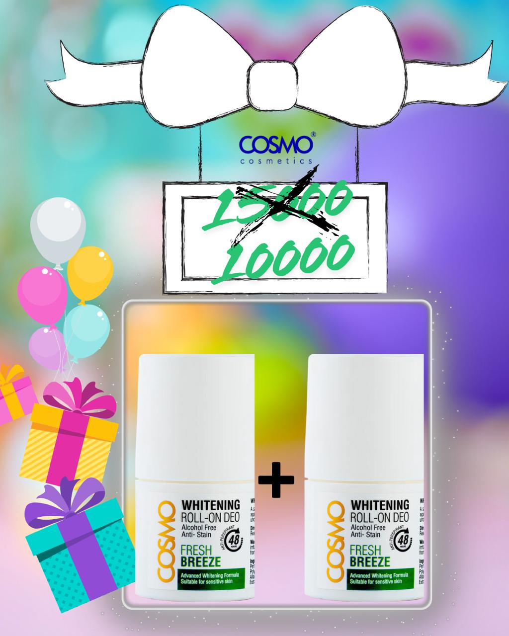 COSMO 2 Pc Offer Pack Whitening Roll- One Deo 48H