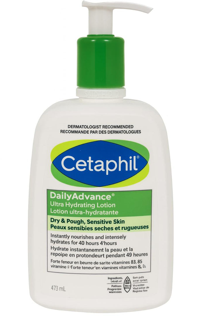 Cetaphil Daily Advance Ultra Hydrating Lotion - 473ml | سيتافيل لوشن مرطب للبشرة الجافة و الحساسة - 473 مل