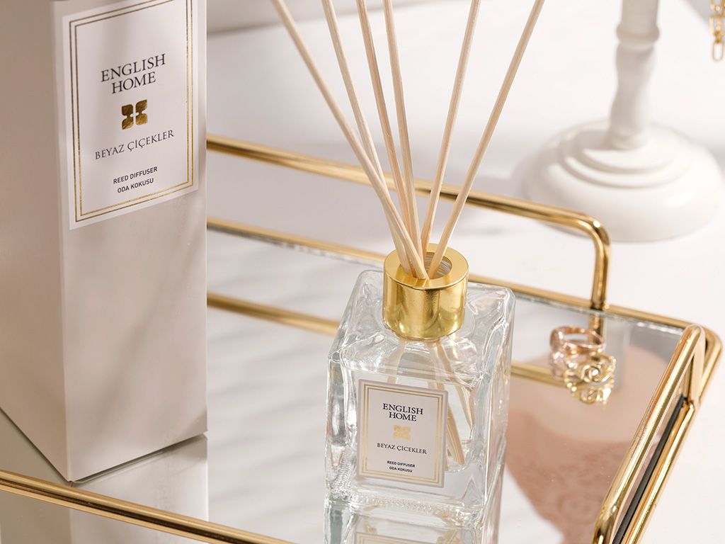 ENGLISH HOME Reed Diffuser White Flowers - 100ml | إنجلش هوم عيدان معطرة - 100 مل