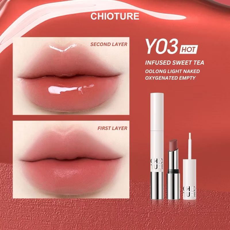 CHIO TURE Dual Lipstick - 3g| شيو تور احمر شفاه - 3 غرام