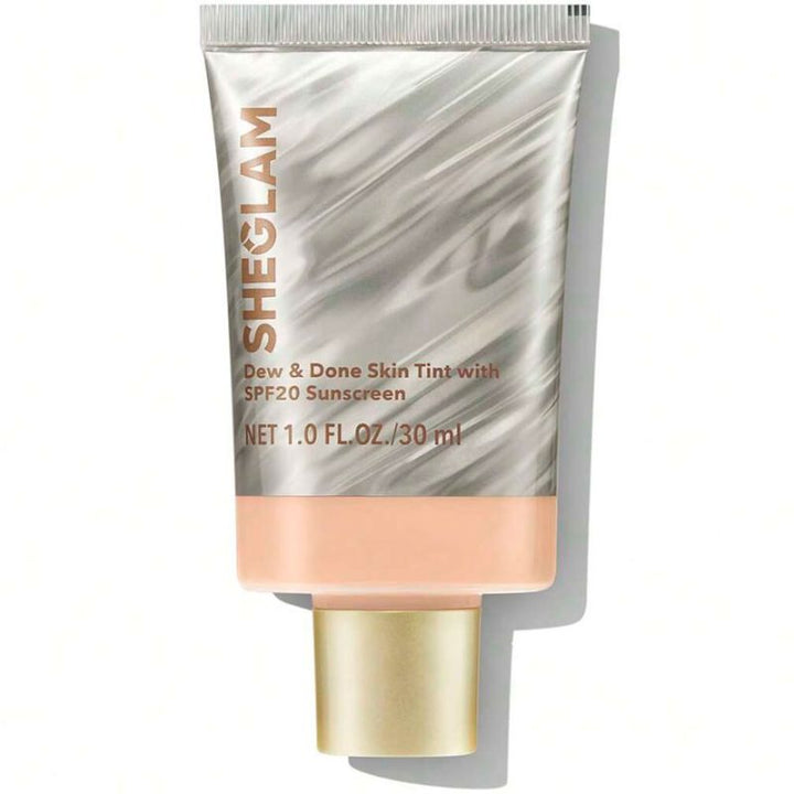 SHEGLAM Dew & Done Skin Tint with spf 20 sunscreen - 30ml | شيكلام كريم أساس مع عامل حماية spf20 - 30 مل