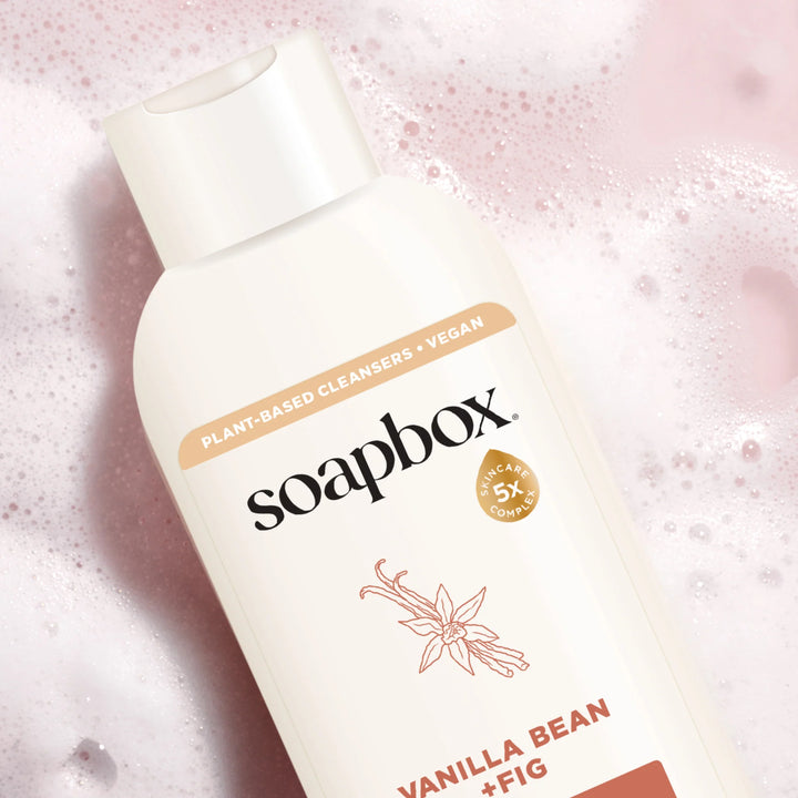 Soapbox  Body Wash Vanilla Bean & Fig - 591ml | سوب بوكس جل الاستحمام بالفانيلا والتين - 591 مل