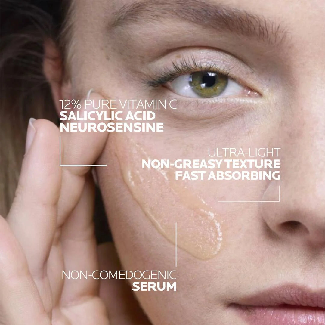LA ROCHE-POSAY Pure Vitamin C12 serum - 30ml | لاروش بوزيه سيروم فيتامين سي 12% - 30 مل