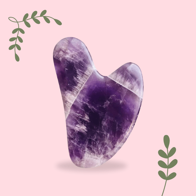 Mura Amethyst Gua Sha | مورا حجر مساج الوجه كوا شا من الأماثيست