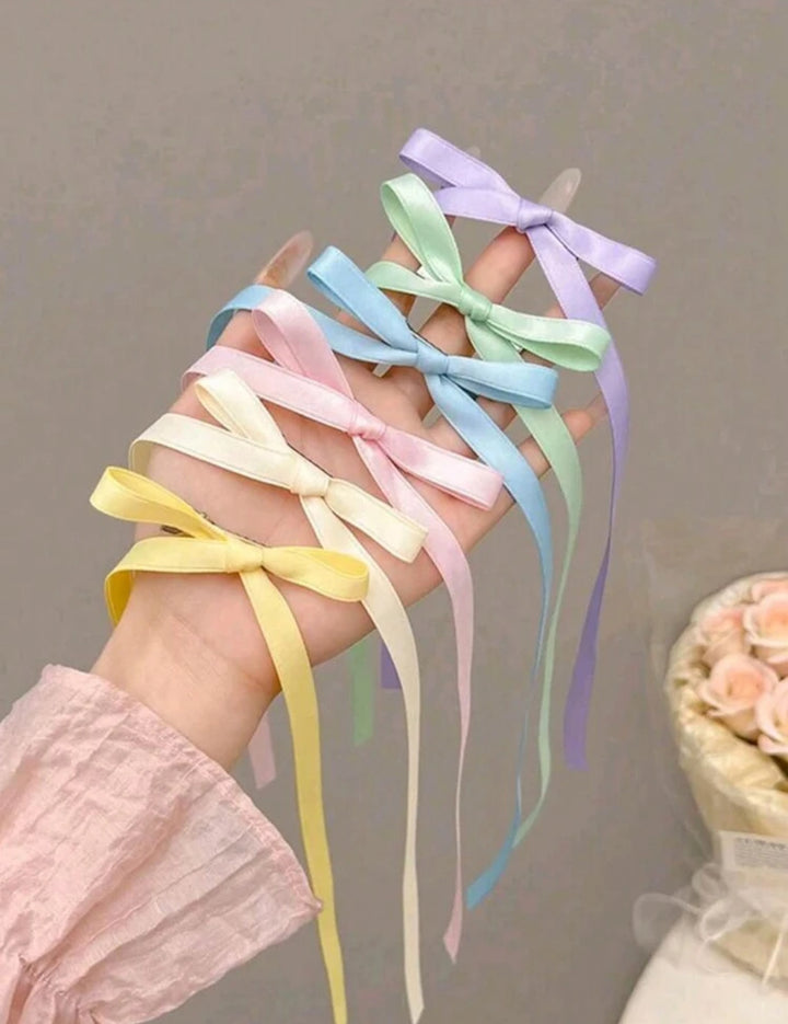 Colourful Hair Accessories Set - 12pcs | مجموعة شرائط ملونة للشعر - 12 قطعة
