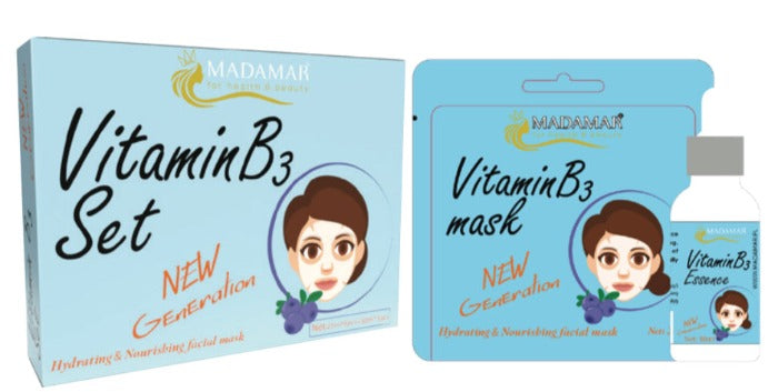 MADAMAR Vitamin B3 Set - 5Pcs*25ml + 1Pcs*30ml | مادامار مجموعة فيتامين ب3 - 5 قطع * 25 مل + قطعة * 30 مل