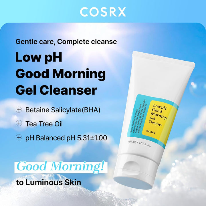 Cosrx Low pH Good Morning Gel Cleanser - 150ml | كوزركس غسول للبشرة جل - 150 مل