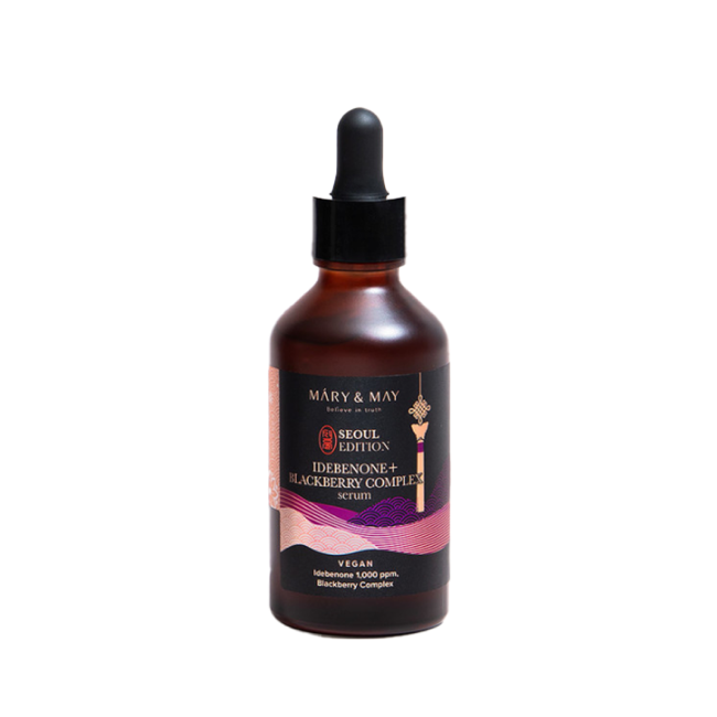 MARY & MAY Vegan Idebenone+Blackberry Complex Serum - 80ml | ماري اند ماي  إيديبينون ومستخلص التوت الأسود - 80 مل