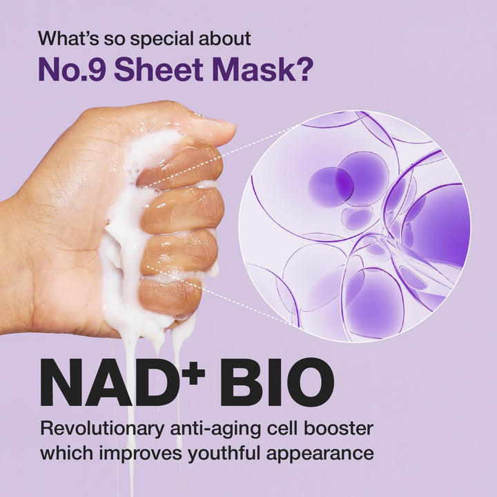 Numbuzin NAD Bio Lifting Full Cover Facial Mask - 4 sheets | نمبوزين ماسك ورقي للوجه - 4 قطع