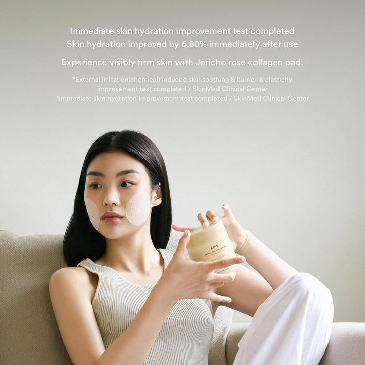 Abib | Jericho Rose Collagen Pad Firming Touch - 250 ml / 60 Pads | ابيب وسادا قطنية مع تونر بالكولاجين وخلاصة وردة جيريشو - 250 مل \ 60 وسادة