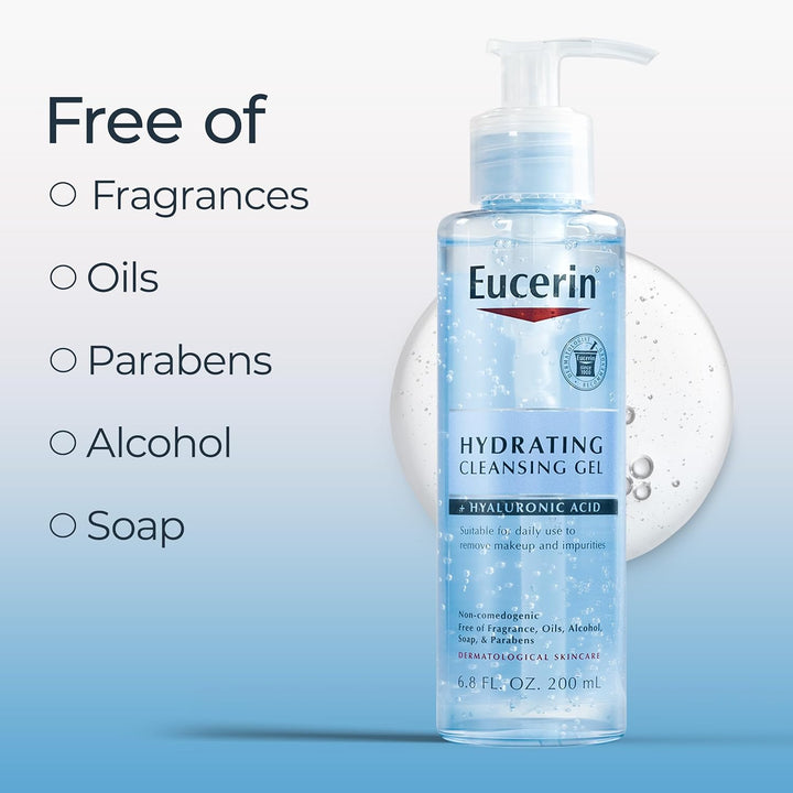 Eucerin Face Gentle Cleansing Hydrating Cleansing Gel - 400ml|   يوسيرين جل التنظيف المرطب اللطيف للوجه-400 مل